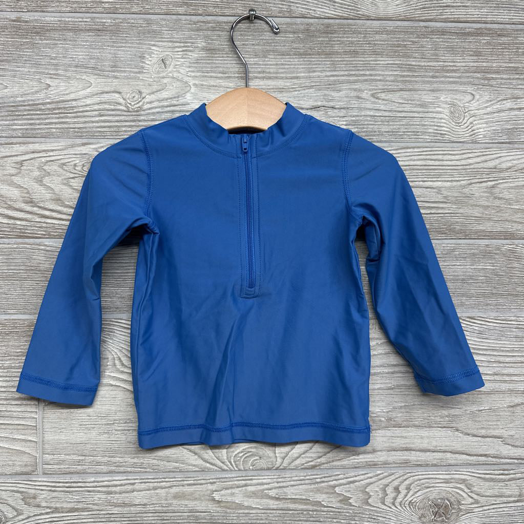 LS Half Zip Rash Guard 12-18M