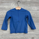 LS Half Zip Rash Guard 12-18M