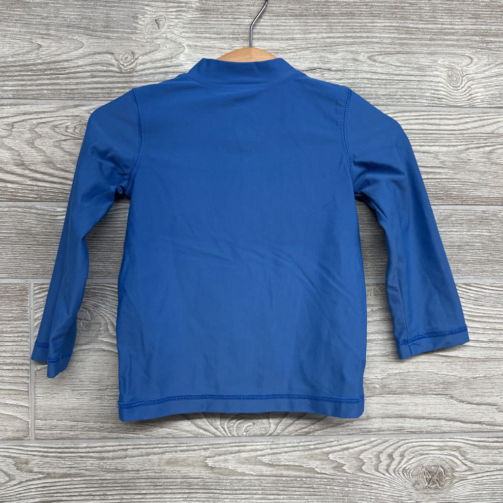 LS Half Zip Rash Guard 12-18M