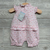 NEW Flutter Sleeve Bubble Romper Flowers 3-6M