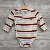 LS Side Snap Bodysuit Stripes ISU 12M