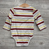 LS Side Snap Bodysuit Stripes ISU 12M