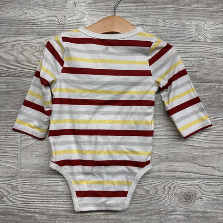 LS Side Snap Bodysuit Stripes ISU 12M