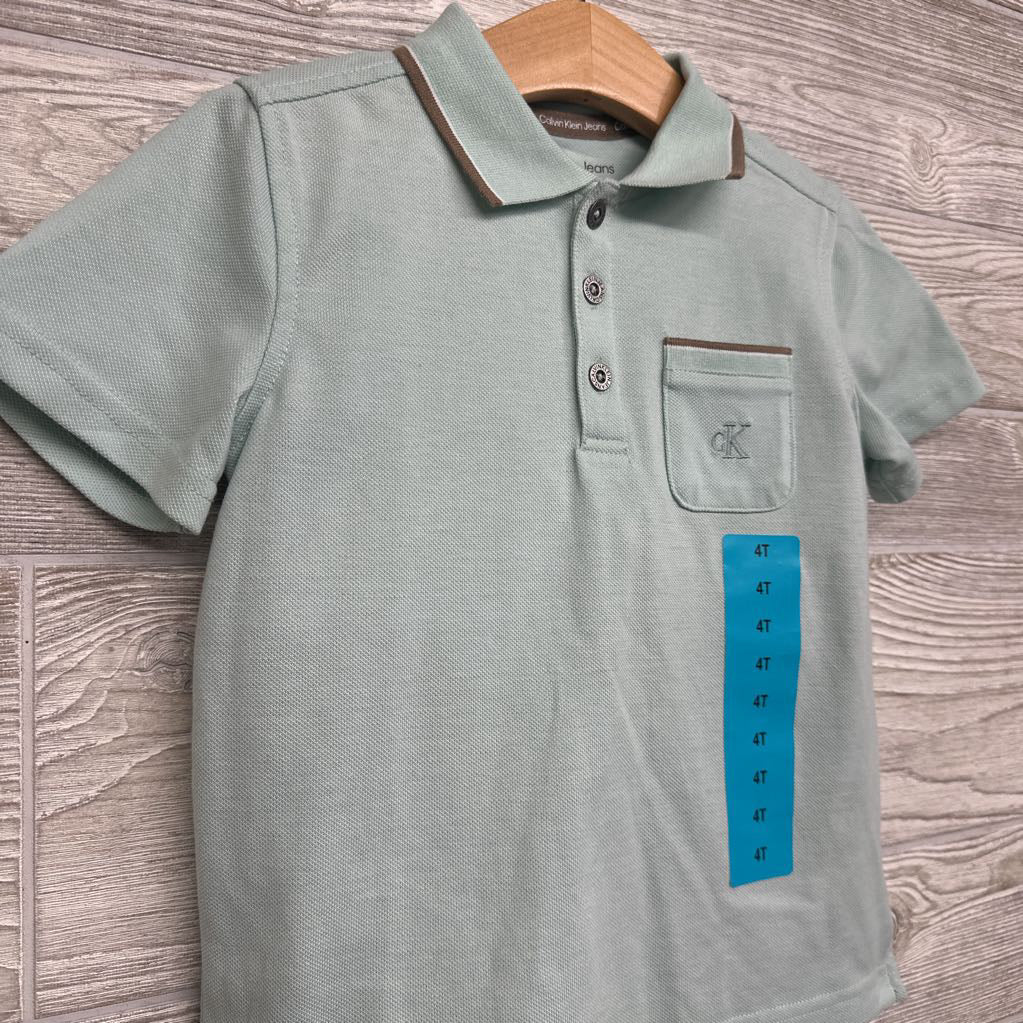 NEW Polo Shirt Chest Pocket & Denim Shorts 4T