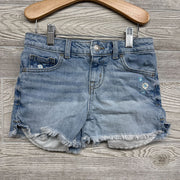 Denim Shorts Embroidered Flowers Frayed 8