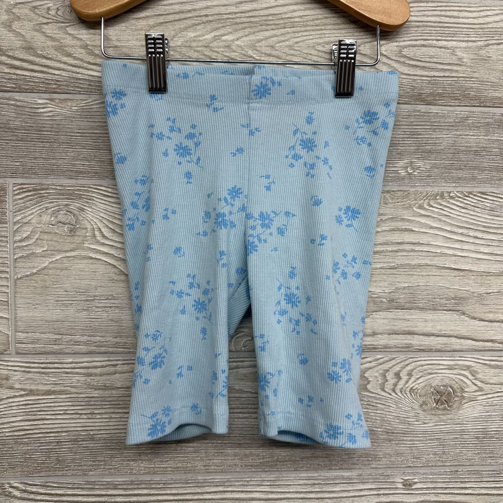 Ribbed Bike Shorts Flowers 6-7