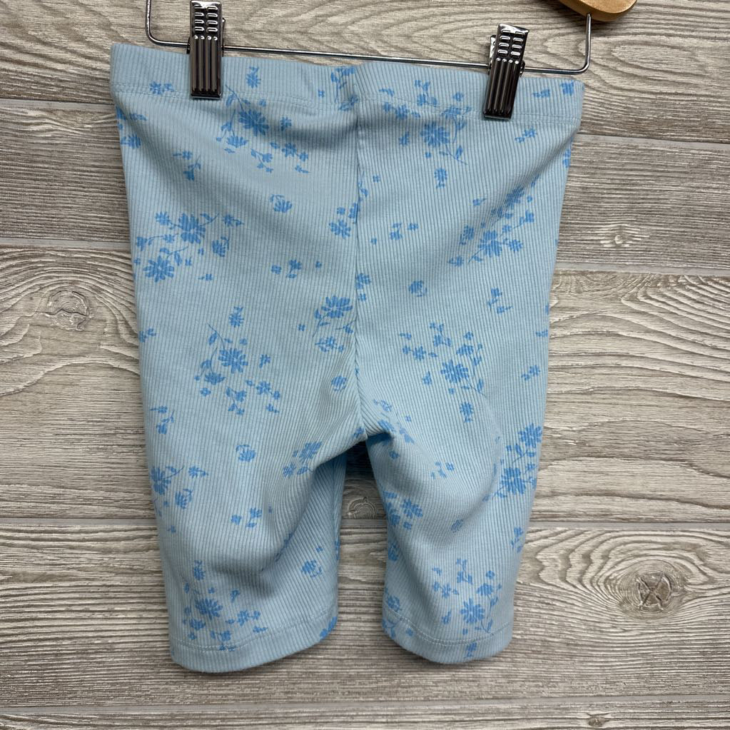 Ribbed Bike Shorts Flowers 6-7