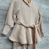 LS Ribbed Sweater W/ Hood & Pants 18-24M