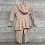 LS Ribbed Sweater W/ Hood & Pants 18-24M
