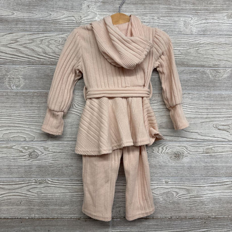 LS Ribbed Sweater W/ Hood & Pants 18-24M