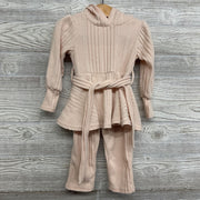 LS Ribbed Sweater W/ Hood & Pants 18-24M
