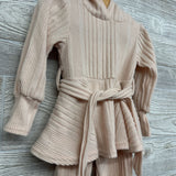 LS Ribbed Sweater W/ Hood & Pants 18-24M