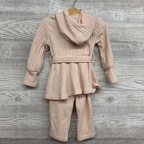 LS Ribbed Sweater W/ Hood & Pants 18-24M