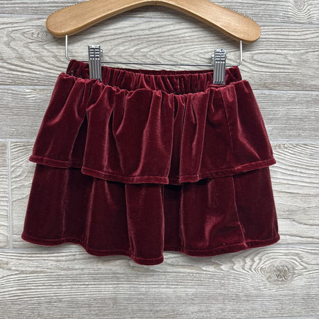 Cable Knit Sweater Flowers & Velvet Skirt 2T