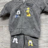 Full Zip Hoodie, Shirt & Joggers Mickey Donald Pluto 0-3M