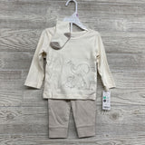 NEW LS Shirt Elephant & Pants Stripes W/ Socks & Hat