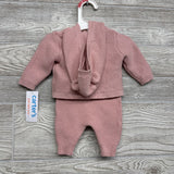 NEW Knit Jacket W/ Critter Hood & Pants NB