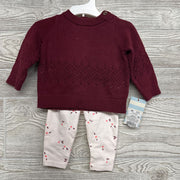 NEW Sweater & Leggings Flowers NB