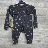 NEW 2 Pc LS Bamboo PJs Horseshoes 12M