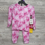 NEW 2 Pc LS Bamboo PJs Flowers 12M