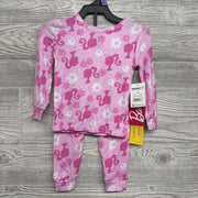 NEW 2 Pc LS Bamboo PJs Flowers 12M