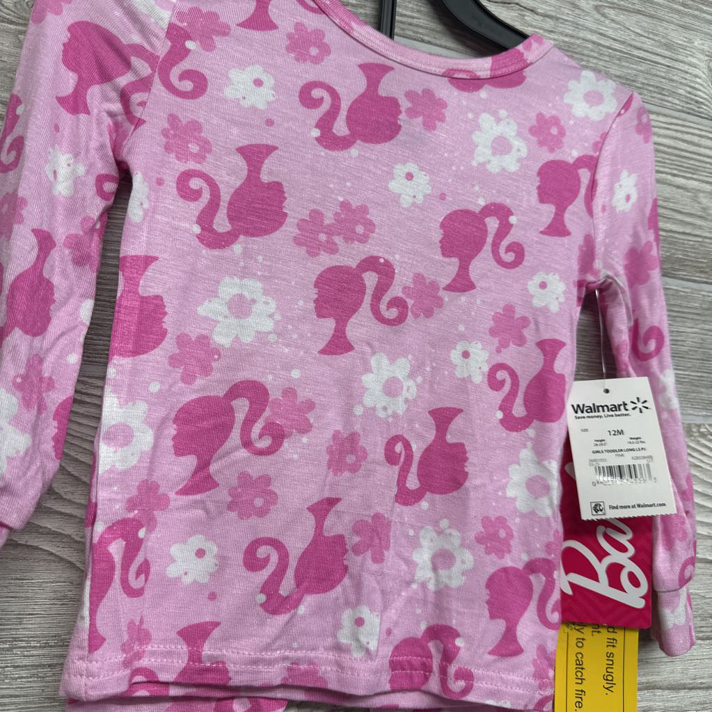 NEW 2 Pc LS Bamboo PJs Flowers 12M