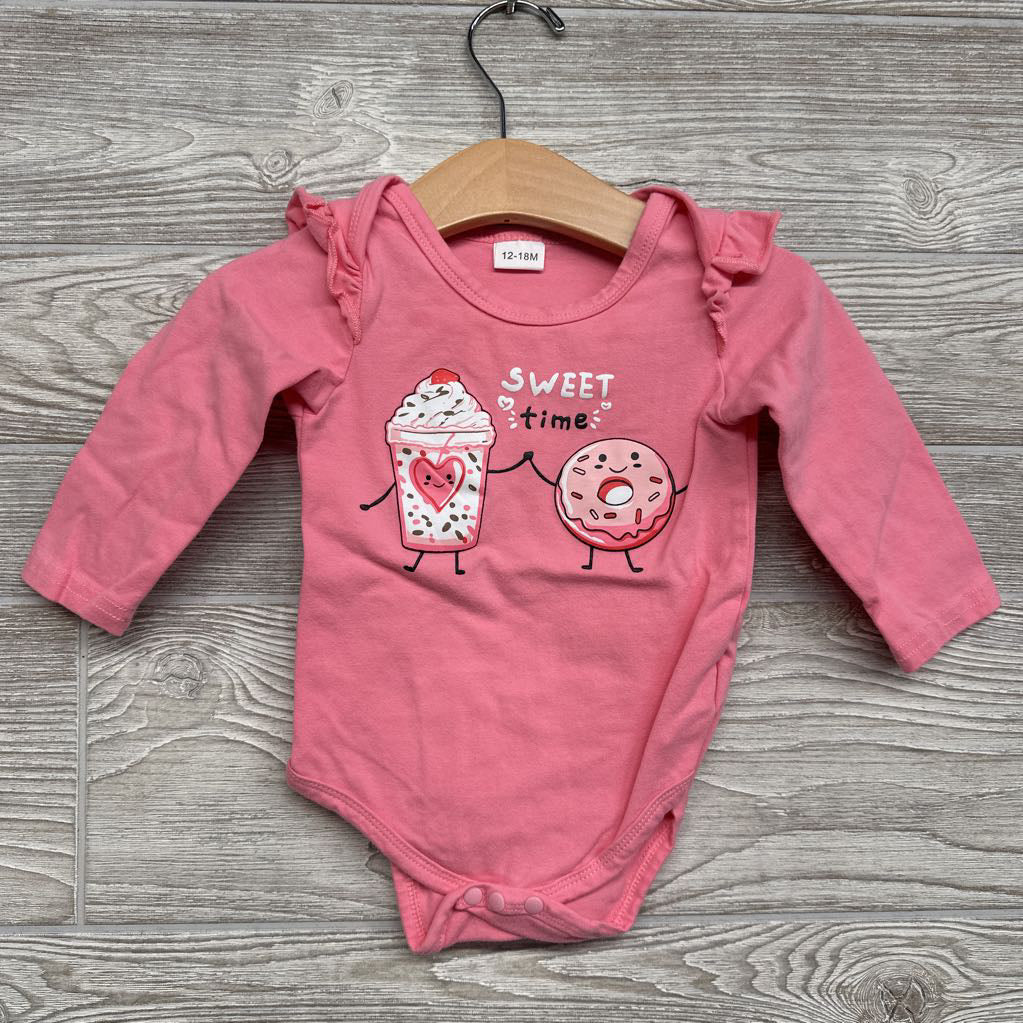 LS Bodysuit Sweet Time 12-18M