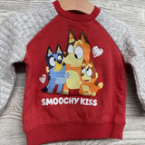 Crewneck Smoochy Kiss Hearts 18M