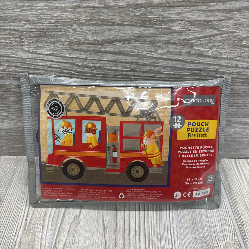 Pouch Puzzle Fire Truck