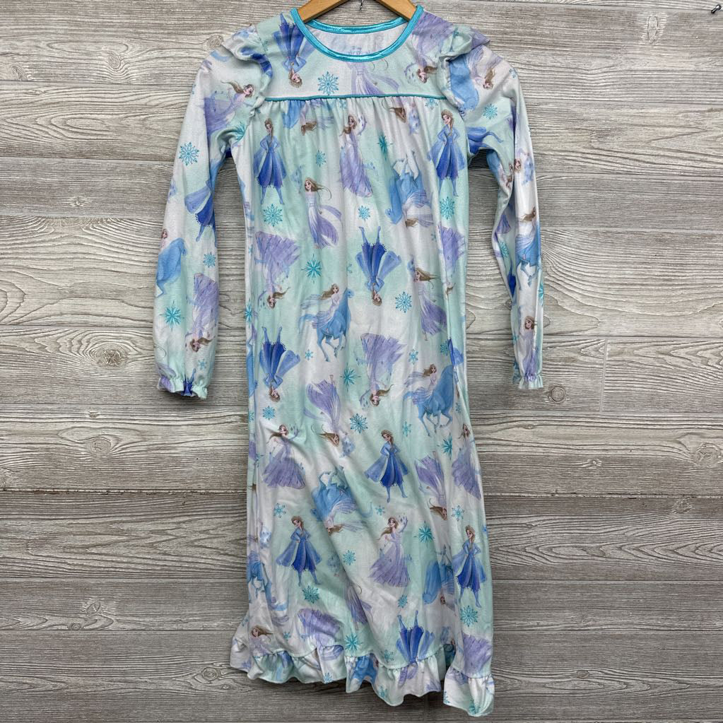 LS PJ Gown Elsa Snowflakes 10-12