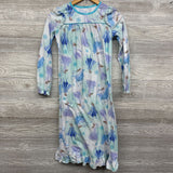 LS PJ Gown Elsa Snowflakes 10-12