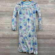 LS PJ Gown Elsa Snowflakes 10-12