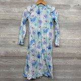 LS PJ Gown Elsa Snowflakes 10-12
