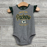 Flutter Sleeve Bodysuit Green Bay Packers Football 18M