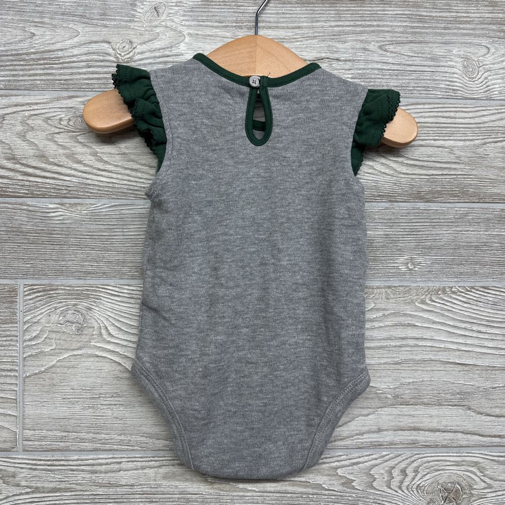 Flutter Sleeve Bodysuit Green Bay Packers Football 18M