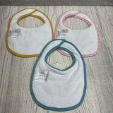 3 Pk Of Terry Bibs I'm A Star, Baby Bear, Cute smart & Dazzling