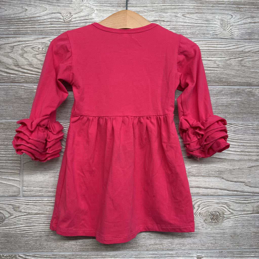 LS Ruffle Sleeve Dress 18M