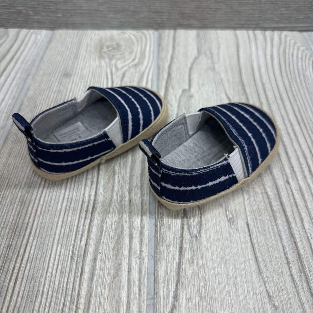Slip On Striped Soft Sole Shoes 0-3M