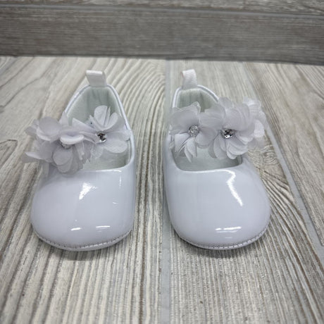 Soft Velcro Flats W/ Flowers 0-3M