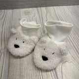 NWOT Sherpa Polar Bear Booties 0-6M