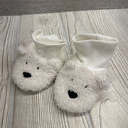 NWOT Sherpa Polar Bear Booties 0-6M