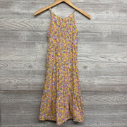 Tank Dress Flowers Buttons 6-6X
