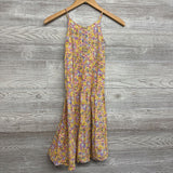 Tank Dress Flowers Buttons 7-8