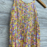 Tank Dress Flowers Buttons 7-8