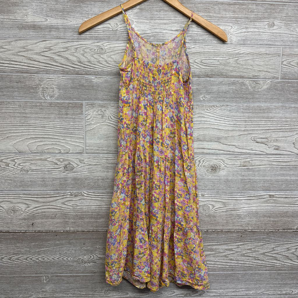 Tank Dress Flowers Buttons 7-8