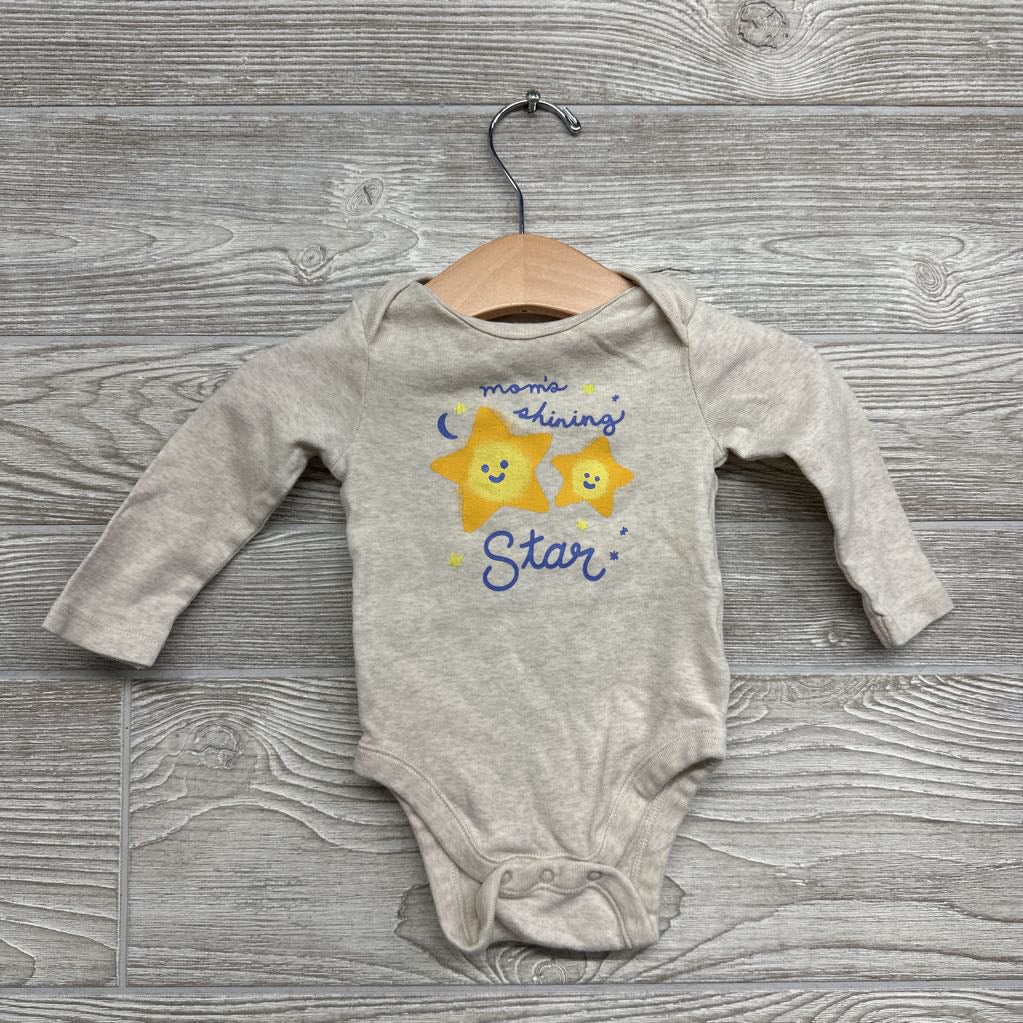 LS Bodysuit Mom's Shining Star 3-6M