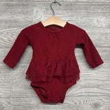 LS Ribbed Tulle Skirted Bodysuit 6M