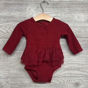 LS Ribbed Tulle Skirted Bodysuit 6M
