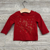 LS Shirt Glitter Unicorn 12M
