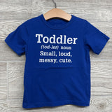 Shirt Toddler Small, Loud, Messy, Cute 3T